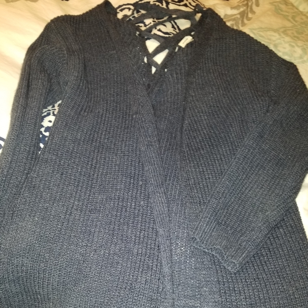 Navy blue cardigan